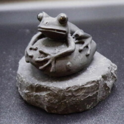 Shungite Frog Statue